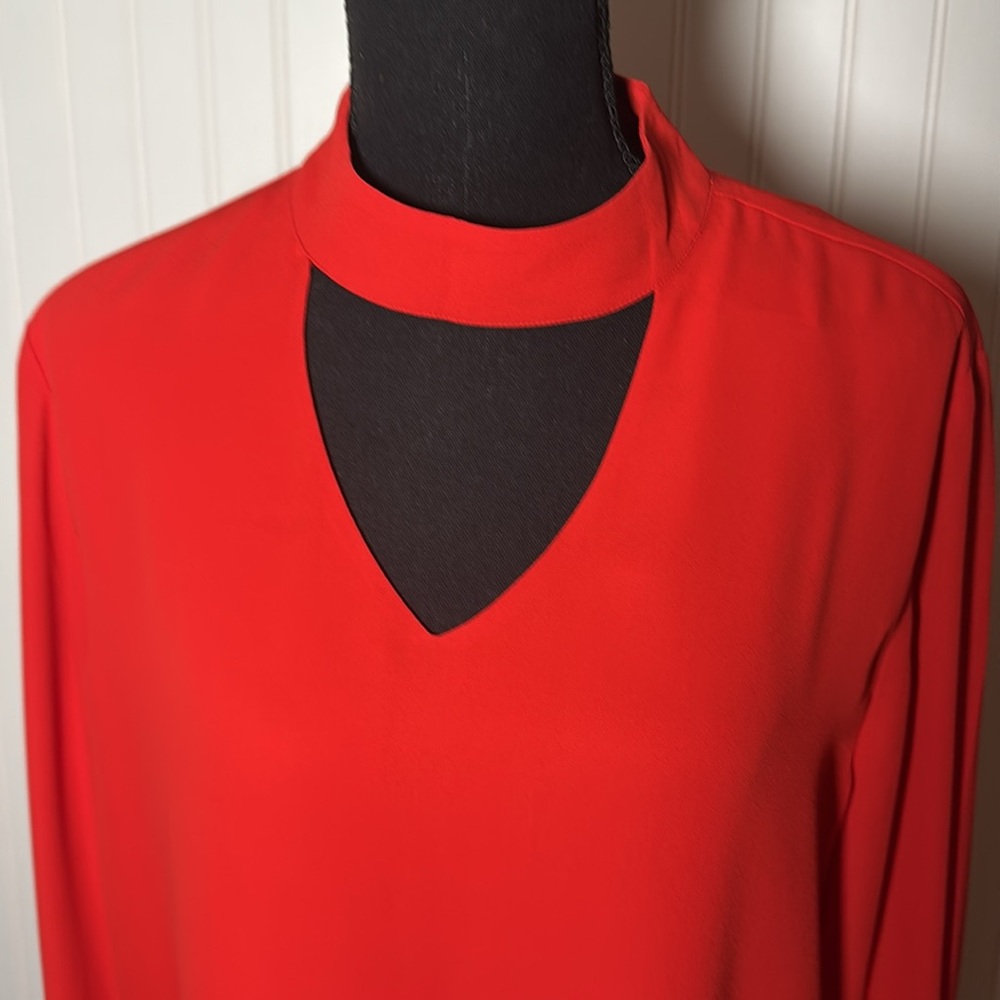 THE LIMITED Goji Berry Red
Choker Blouse NWT $69 Size Large - Picture 5 of 7